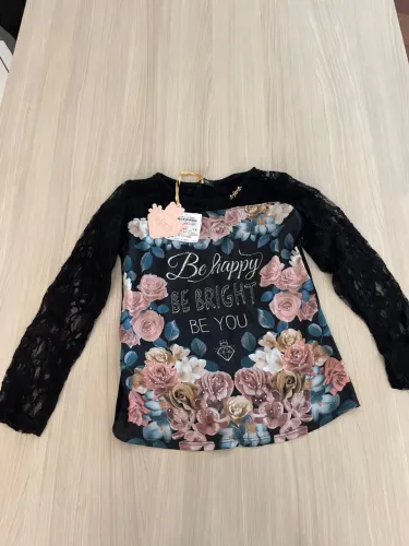 Blusa manga longa - Marca Infanti tamanho 8 novíssima 