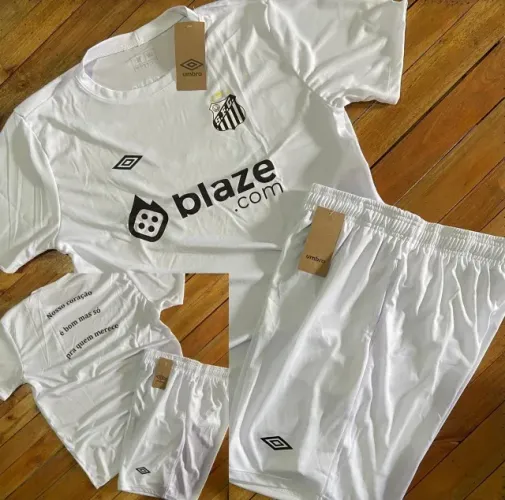 CONJUNTOS DO SANTOS E CORINTHIANS ADULTO - TEMOS M G GG - NOVOS COM FRASES ATRÁS