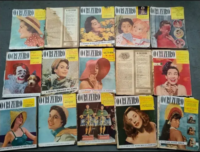 Coleção de Revistas O Cruzeiro Anos 50