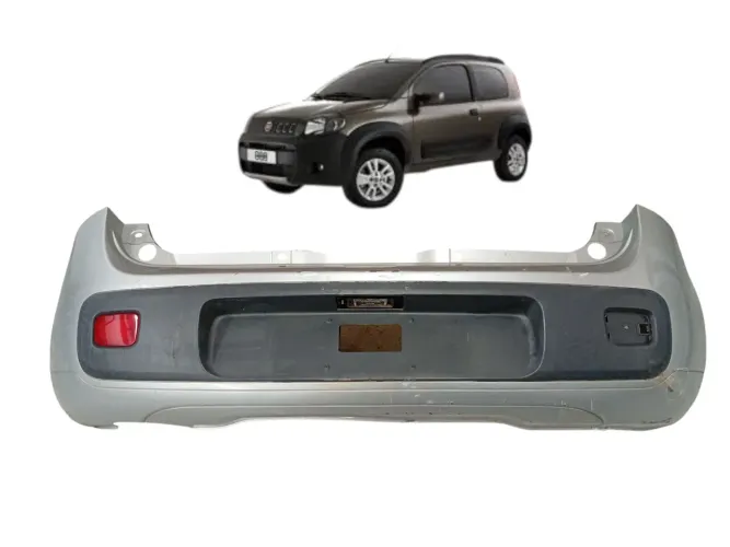 Parachoque Traseiro Fiat Uno Way 1.0 2011 2012 2013 Detalhe