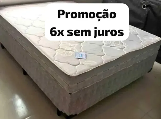Cama box casal (colchão e base) novo