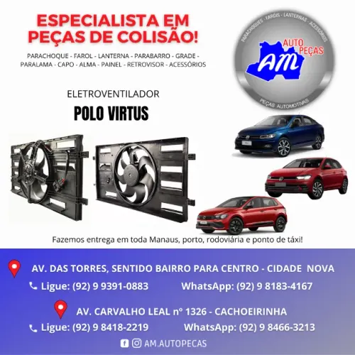 eletroventildor completo polo virtus