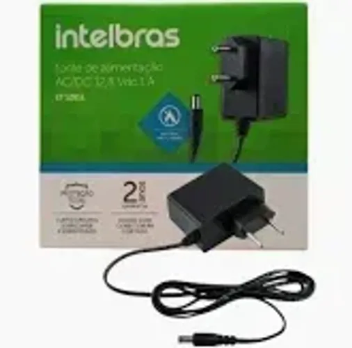 Fonte De Alimentação 12v 1a Ac/dc Ef-1201 L Intelbrás