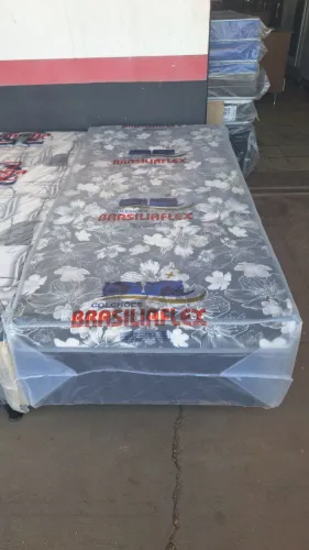 Cama box solteiro conjugada espuma 5 cm