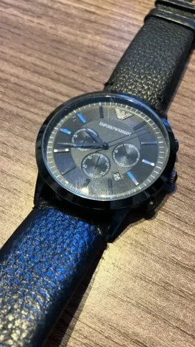 Relógio Masculino Armani Empório Har2461/z 46mm Couro Preto (Usado)