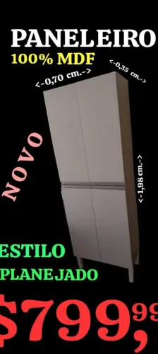 PANELEIRO DUPLO EM MDF, NOVO, LEIAM: