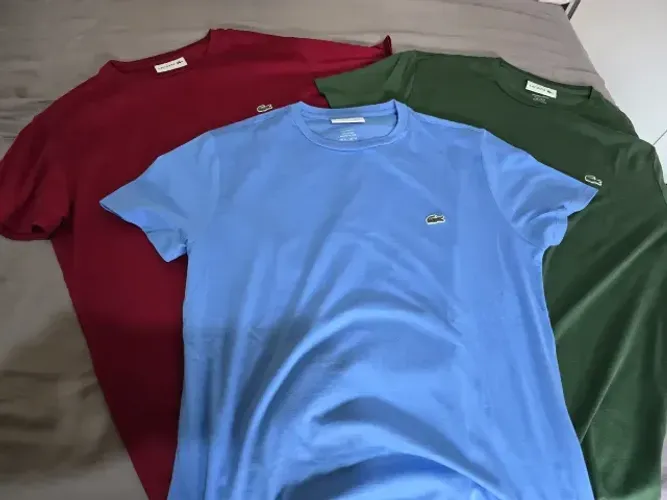 3 Camisetas Regular Fit 100% Algodão Pima Peruano M Pouco usadas, praticamente novas