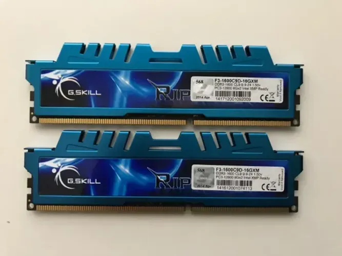 Memória DDR3 Dual Channel GSkill F3-1600C9D-16GXM