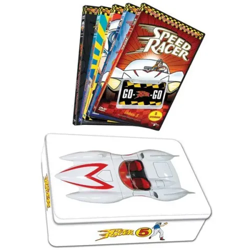 SPEED RACER COLEÇÃO SÉRIE COMPLETA LATA BOX 5 DVDs 52 EPISÓDIOS DUBLADO ANTIGO ORIGINAL 