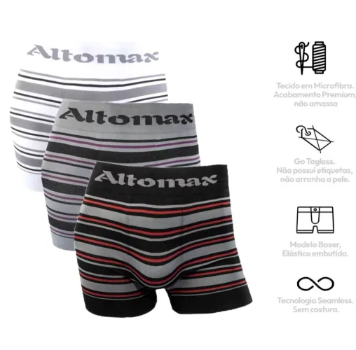 Cuecas Box Altomax (P/M/G/GG)