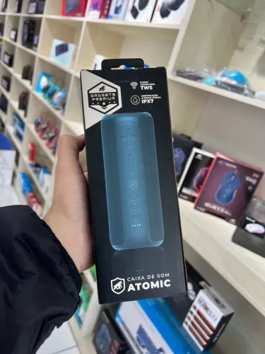 Caixa de Som Atomic Gadgets Premium TWS IPX7 - Parcela sem Juros, Loja Física