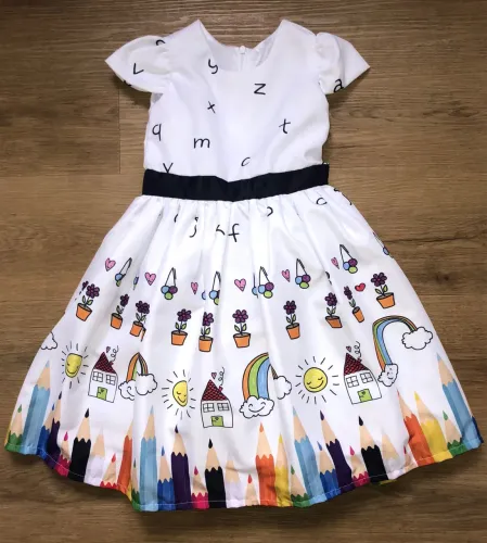 Vestido formatura abc Pintando o 7 Ana Giovanna 6 anos