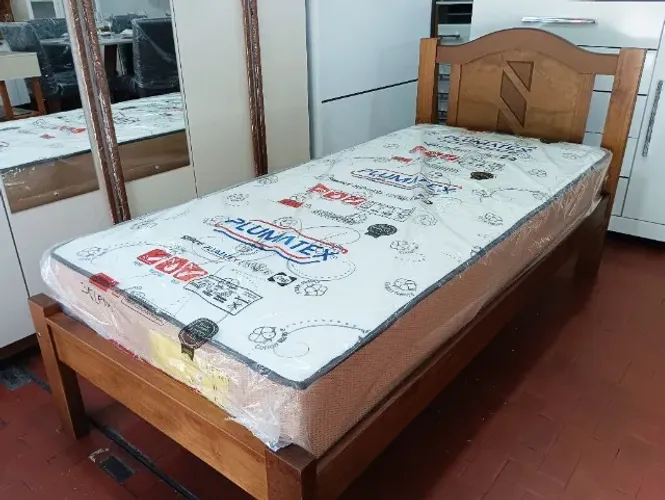 Cama Solteiro Grécia (Madeira).