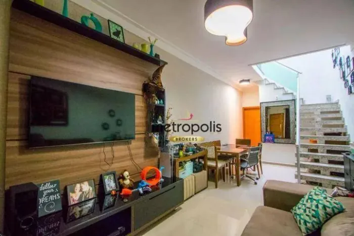 Sobrado à venda, 112 m² por R$ 705.000,00 - Vila Floresta - Santo André/SP