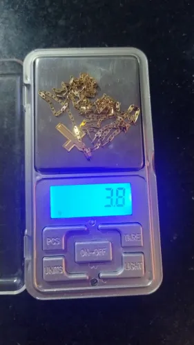 Corrente Piastrine de Ouro 18k 3,8g