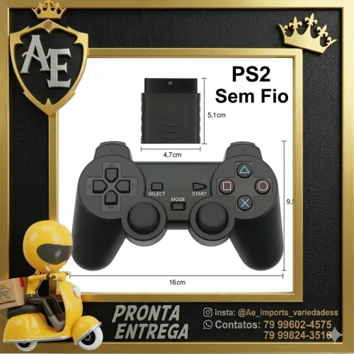 Controle Ps2 Sem Fio