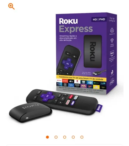 Roku semi novo, aparelho de tv.