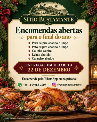 Natal chegando fazem suas encomendas
