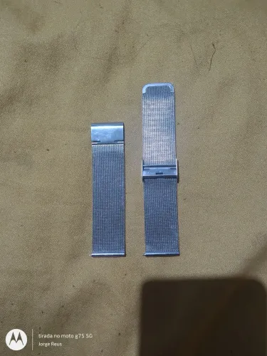 Pulseira milanesa prata 22mm