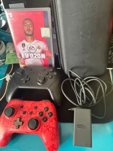 Kit Nintendo switch fonte original fifa controles 