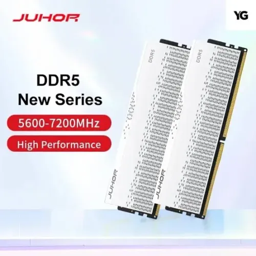 Memória ram juhor 2x16 32gb branca, compatível com xmp