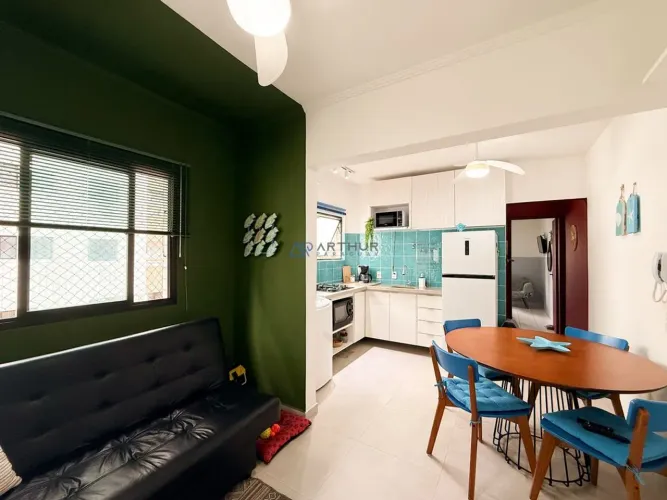 Apartamento à venda Aviação em Praia Grande com 1 quarto, 1 vaga e 67m²