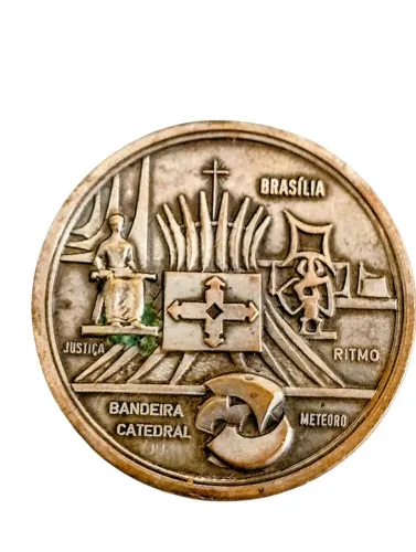 Medalha antiga de Brasilia