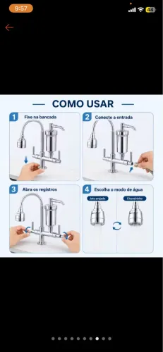 Vende-se torneira com filtro nova