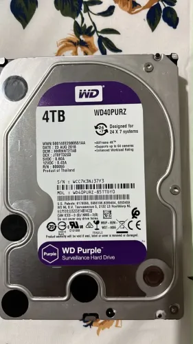 Hd purpley 4tb Valor 750,00