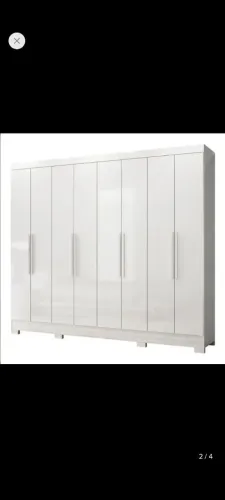 Roupeiro de casal diplomata branco novo