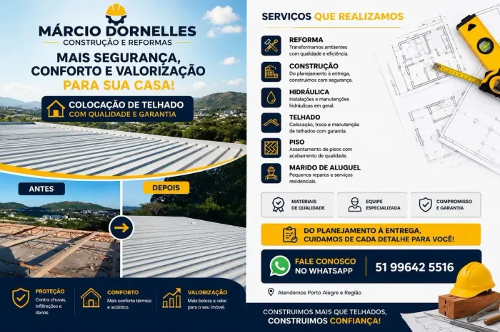 Consertos/reparos de telhados