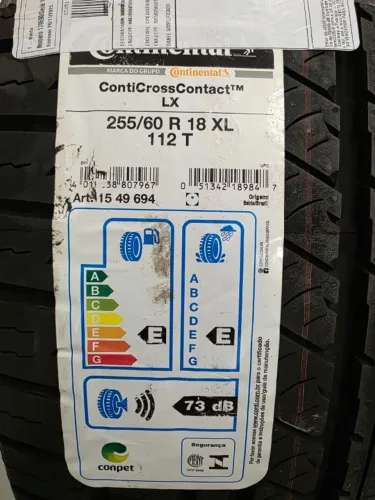 Kit 2 pneus Aro 18 Continental Conticrosscontact Lx 255/60r18 XL