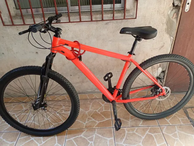 Bicicleta aro 29 tamanho 19 alumínio toda lubrificada 