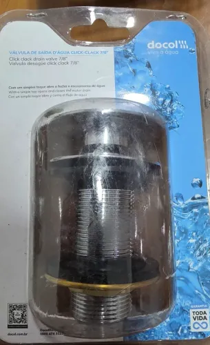 Válvula click 7/8" Inox Docol