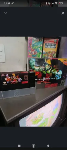 Jogo super Nintendo Miller instinct + caixa repro