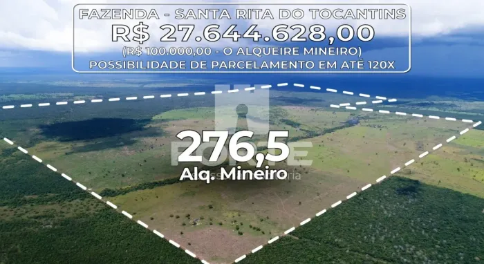 Fazenda para Venda em Santa Rita do Tocantins, Zona Rural - TO