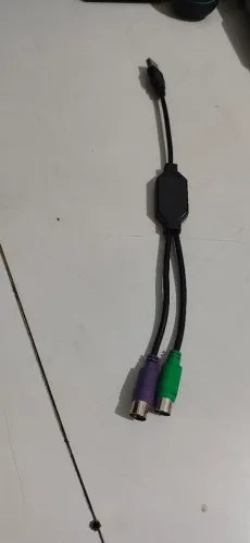 Cabo Adaptador USB para PS 2 Teclado e mouse