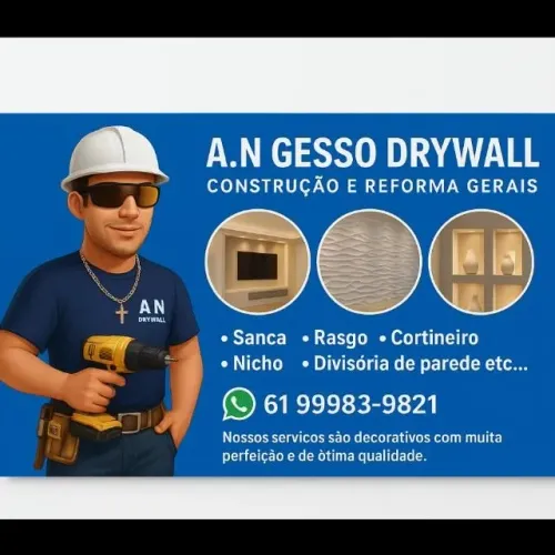 A.N Gesso Drywall | Forro, Sanca, Divisória e Rebaixamento em Brasília