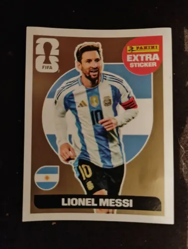 Figurinha legend Extra Sticker Lionel Messi Ouro