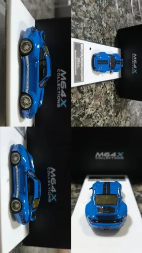 Miniatura Porsche Gunther Werks 400R Voodoo Blue - Scale 1/64 M64X Collections