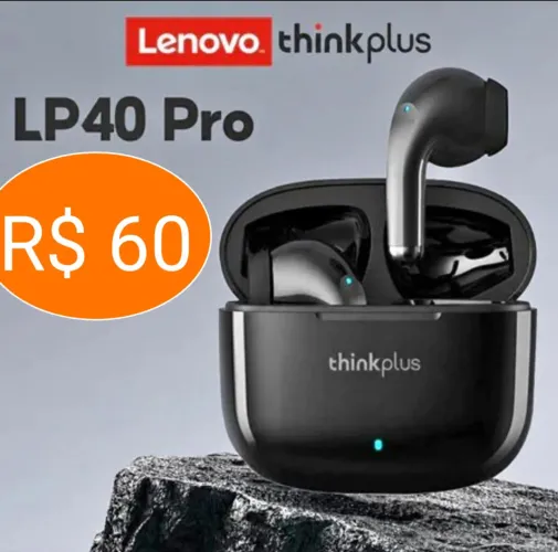 Fone bluetooth Lenovo Lp40 Pro R$ 60