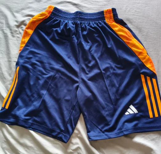 Calção short de treino Adidas Azul, Bolso com Ziper