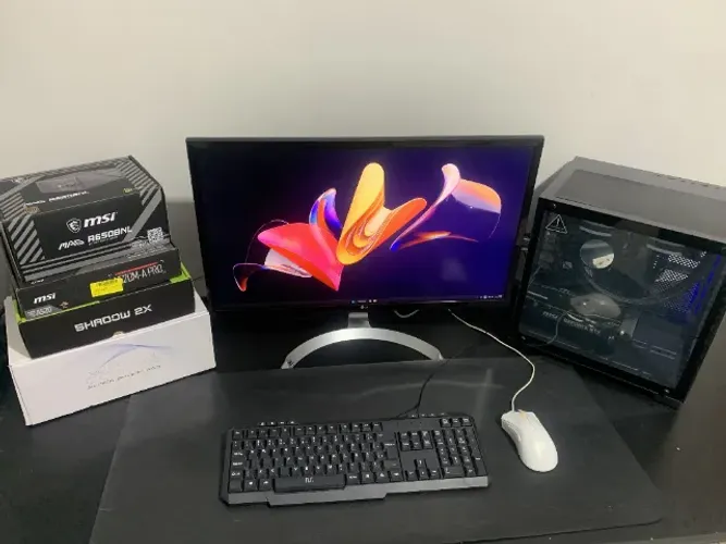 PC Gamer Alto Padrão - Ryzen 5 4500 + RTX 2060 12GB + 16GB RAM + MONITOR 27 LG 4K