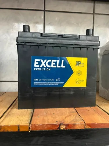 Bateria Excell 50Ah Fina (JIS) Nova + Entrega Grátis