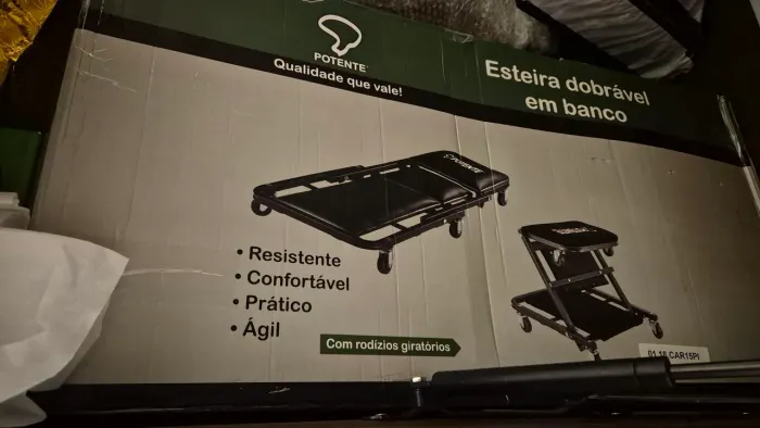 Esteira dobrável em banco (2 unidades)