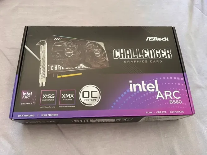 Placa De Vídeo Asrock Intel Arc B580 Challenger Oc 12gb