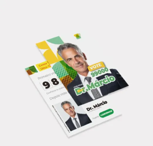 Panfleto Santinho Política