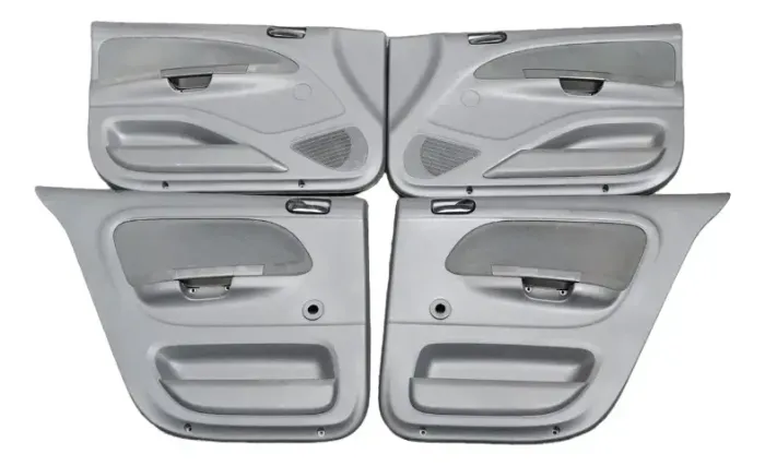 Kit Jogo Forro Portas Preto Tecido Vw Gol Voyage  2009 a 2023 com vidros traseiro manual 