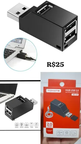 Cabo de impressora, mini usb 7 portas,hub multifuncional leiam a descrição 