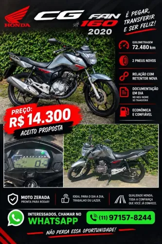Vende-se CG 160 2020